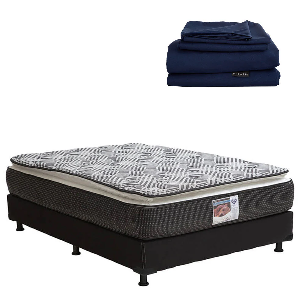 Colchón Spring Air Omega con Box con Ropa de Cama - Image 16