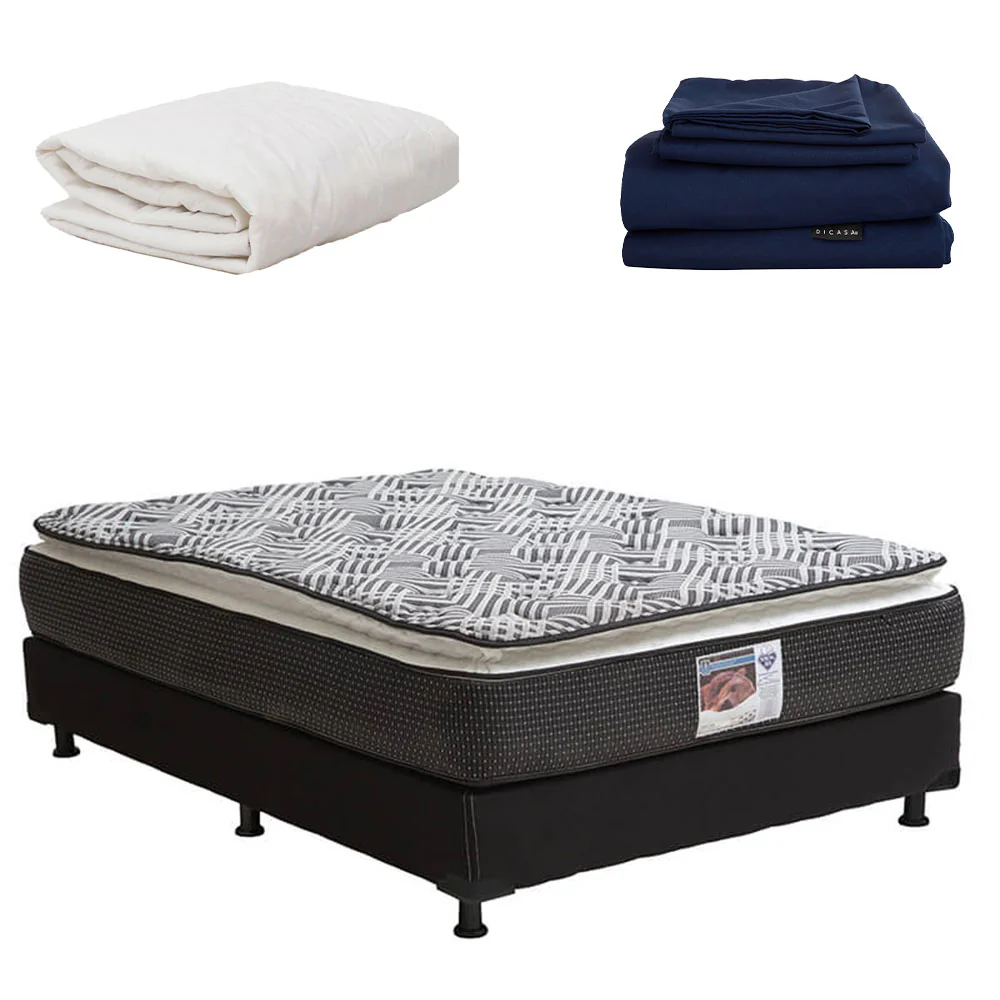 Colchón Spring Air Omega con Box con Ropa de Cama - Image 17