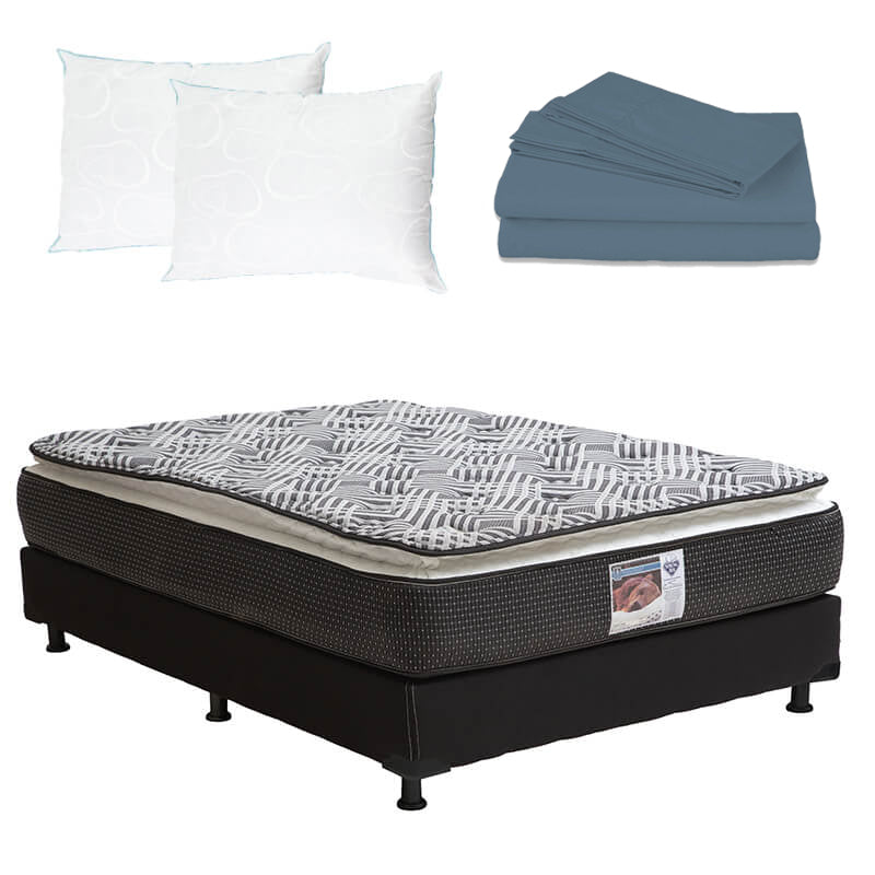 Colchón Spring Air Omega con Box con Ropa de Cama - Image 18