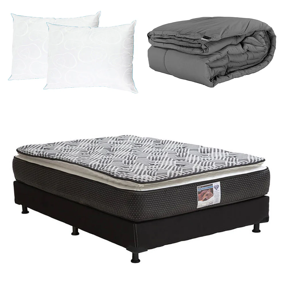 Colchón Spring Air Omega con Box con Ropa de Cama - Image 19