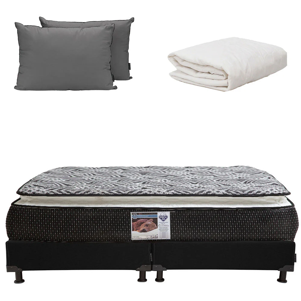 Colchón Spring Air Omega con Box con Ropa de Cama - Image 21