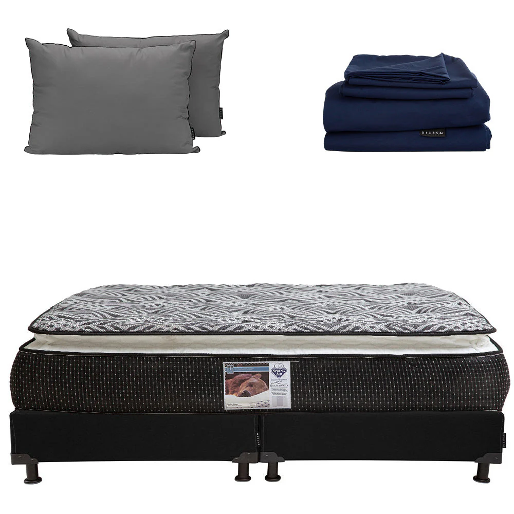 Colchón Spring Air Omega con Box con Ropa de Cama - Image 22