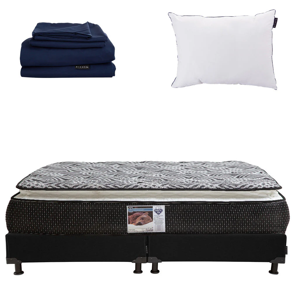 Colchón Spring Air Omega con Box con Ropa de Cama - Image 26