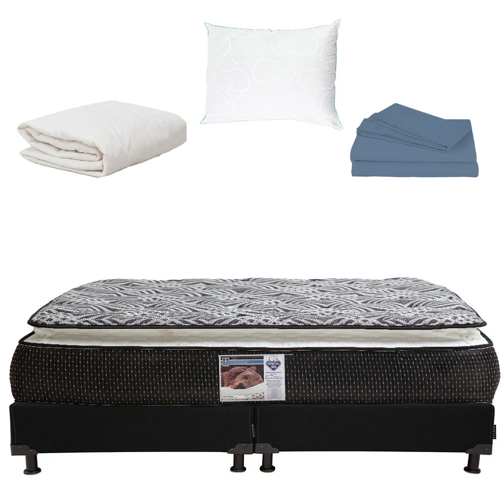 Colchón Spring Air Omega con Box con Ropa de Cama - Image 27