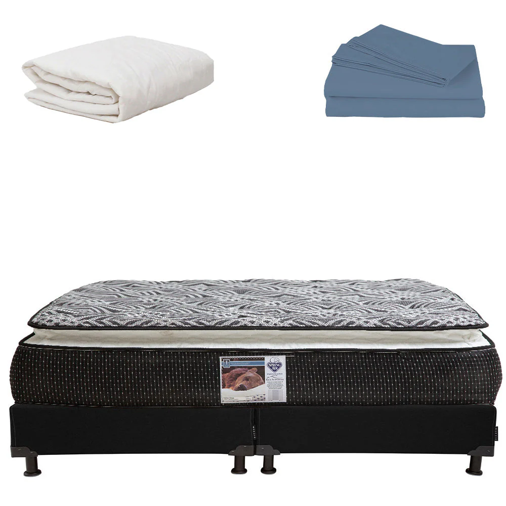 Colchón Spring Air Omega con Box con Ropa de Cama - Image 31