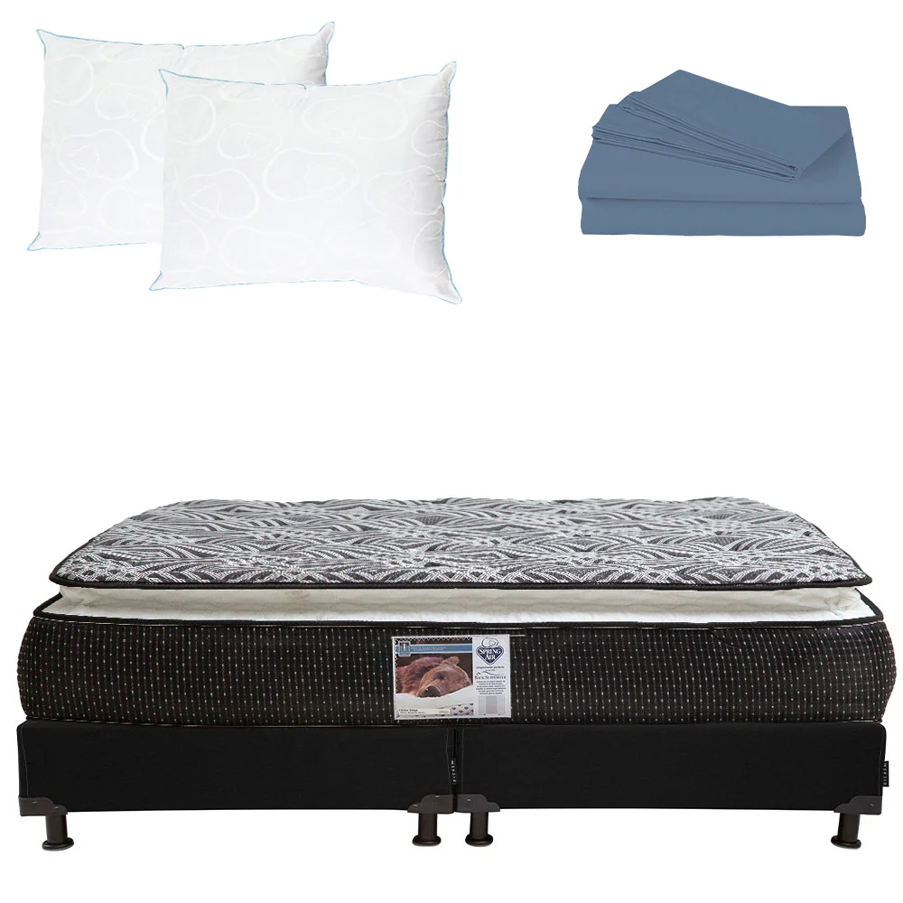 Colchón Spring Air Omega con Box con Ropa de Cama - Image 33