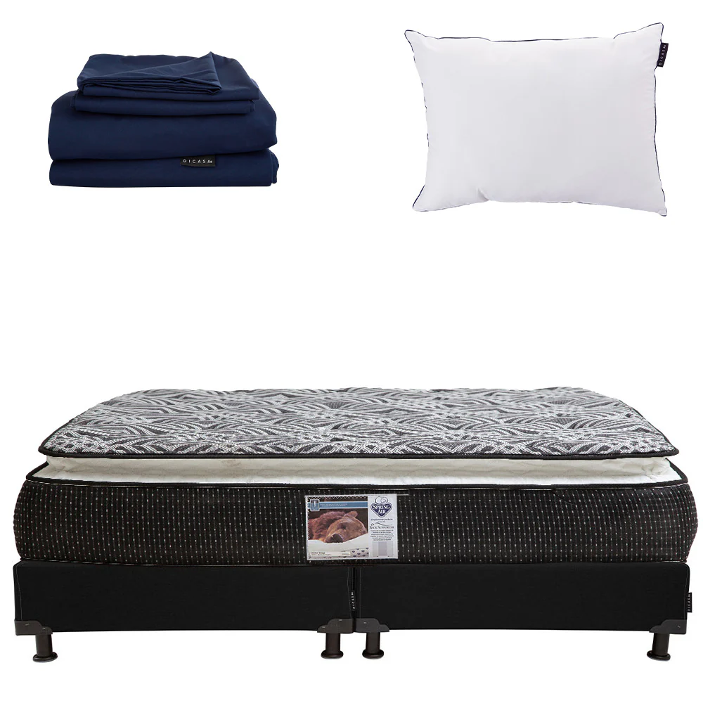 Colchón Spring Air Omega con Box con Ropa de Cama - Image 34