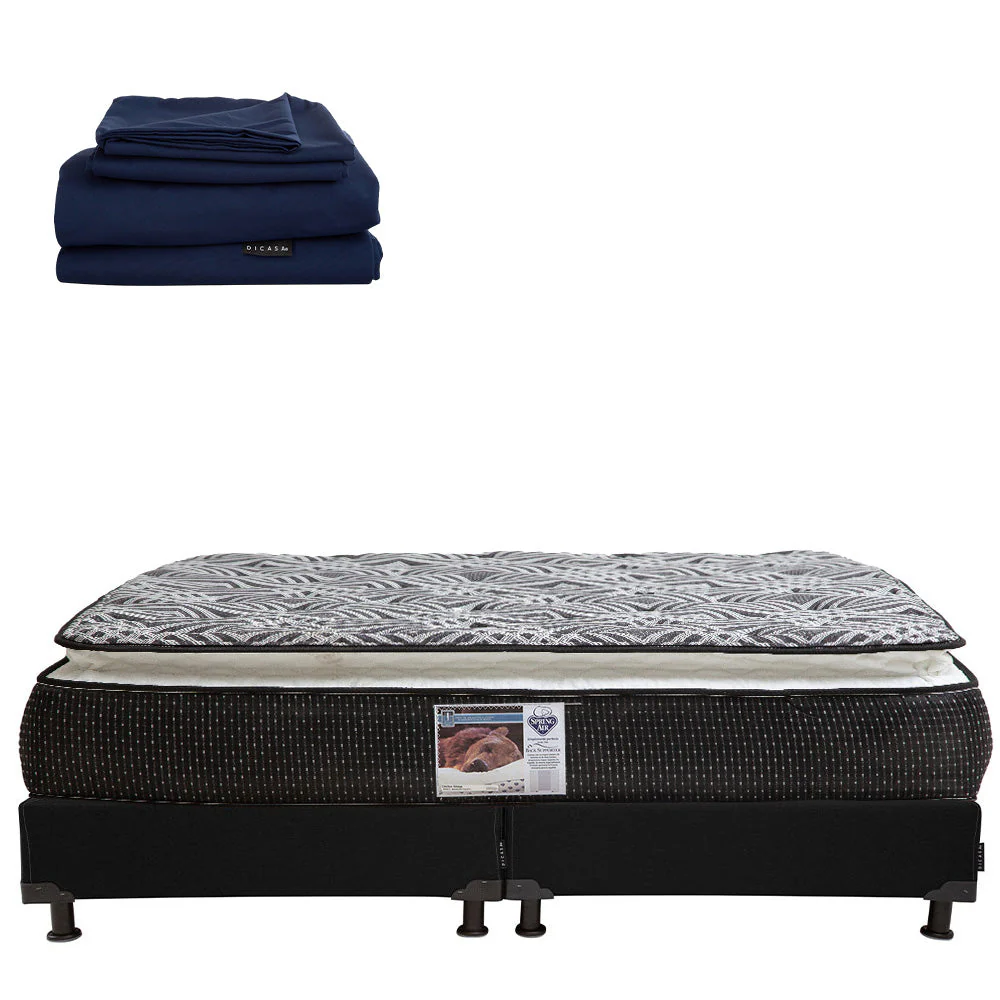 Colchón Spring Air Omega con Box con Ropa de Cama - Image 35