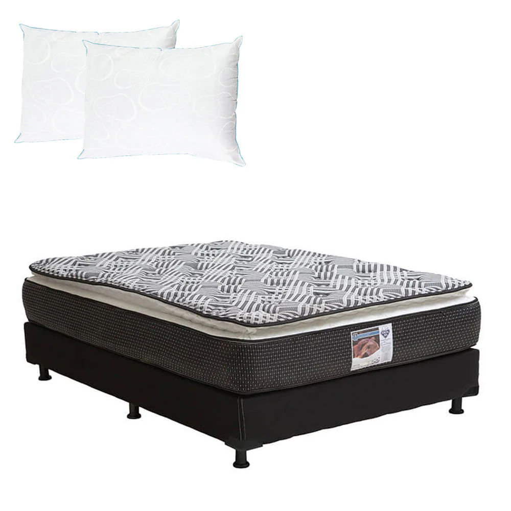 Colchón Spring Air Omega con Box con Ropa de Cama - Image 8