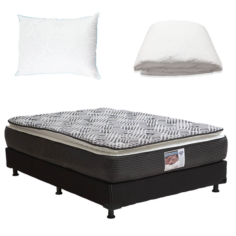 Colchón Spring Air Omega con Box con Ropa de Cama - Image 9