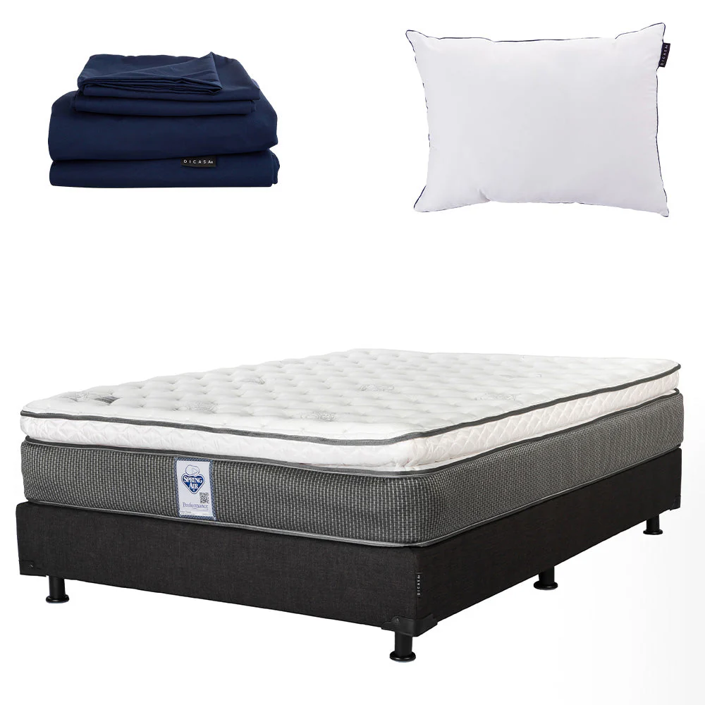 Colchón Spring Air Phantom con Box con Ropa de Cama - Image 10