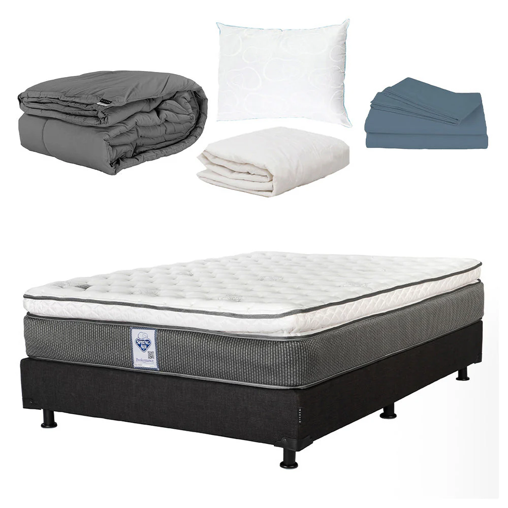 Colchón Spring Air Phantom con Box con Ropa de Cama - Image 14