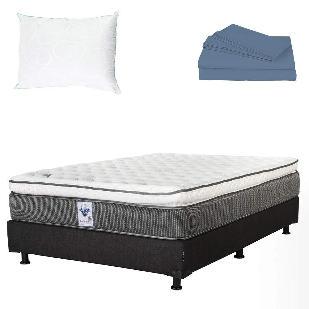 Colchón Spring Air Phantom con Box con Ropa de Cama - Image 15