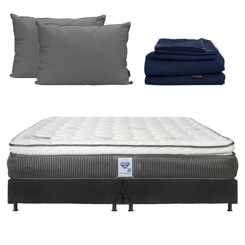 Colchón Spring Air Phantom con Box con Ropa de Cama - Image 24