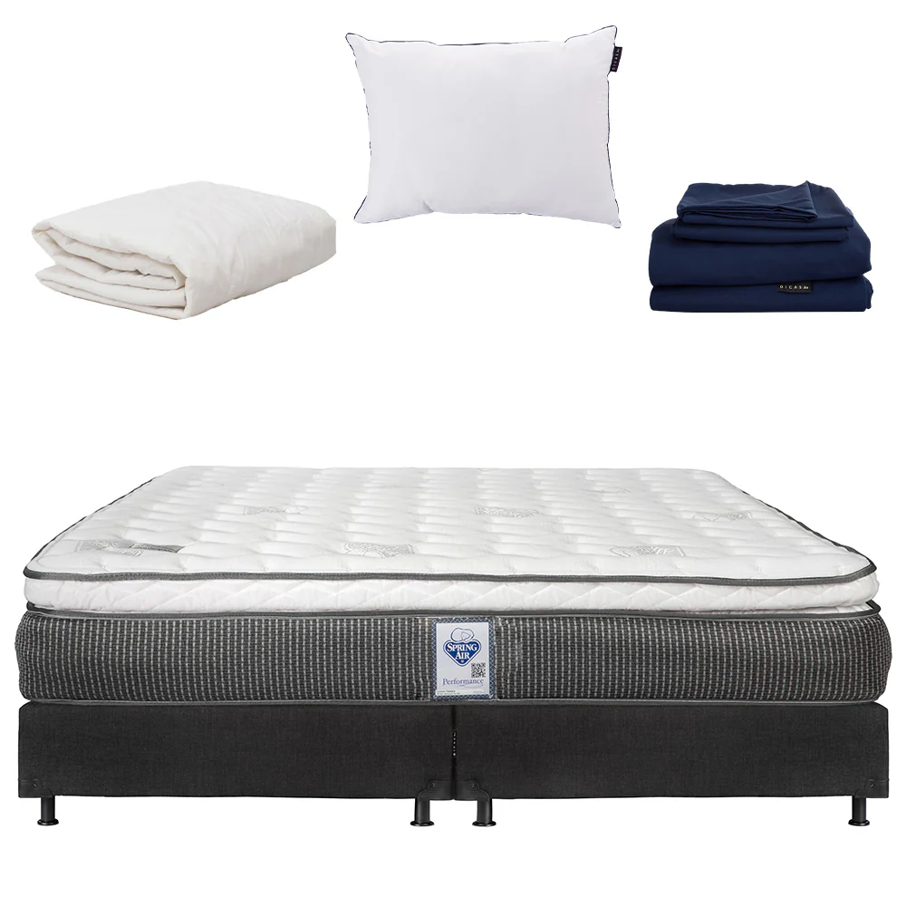 Colchón Spring Air Phantom con Box con Ropa de Cama - Image 26