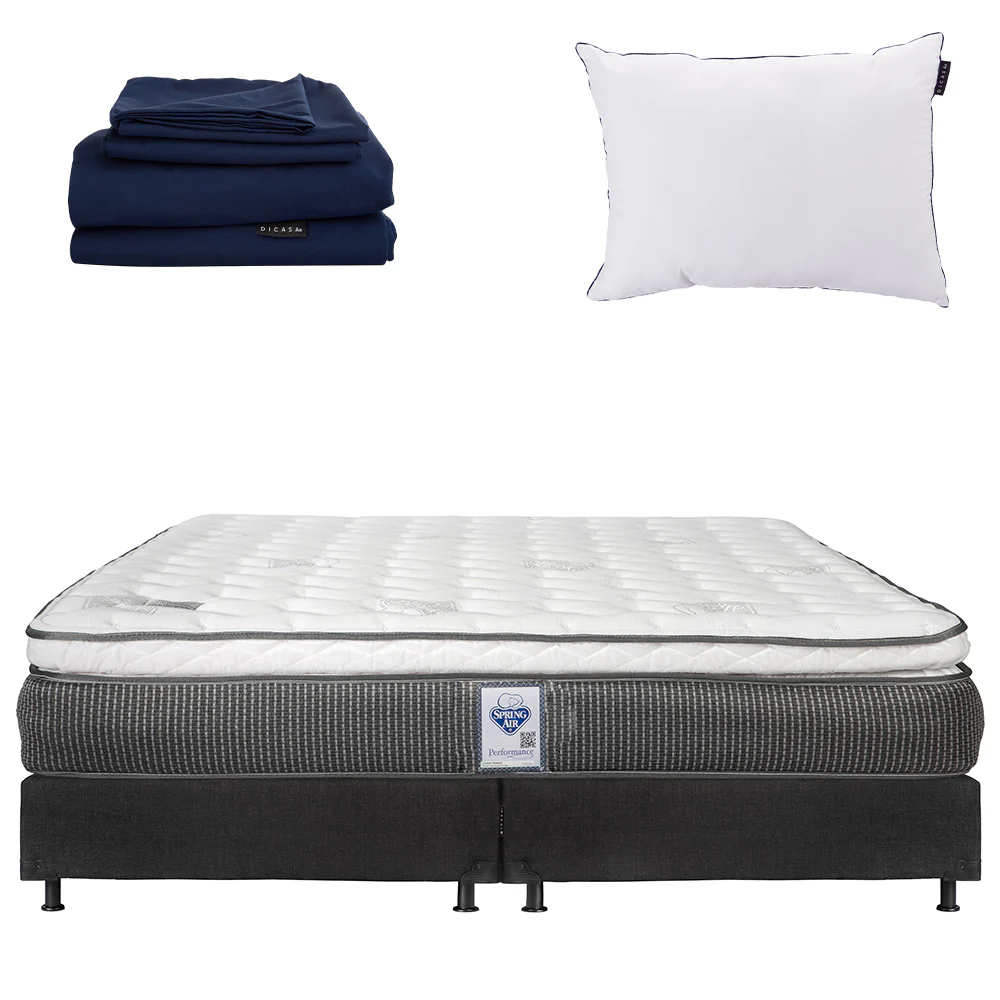 Colchón Spring Air Phantom con Box con Ropa de Cama - Image 27