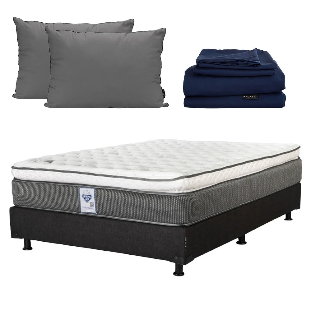 Colchón Spring Air Phantom con Box con Ropa de Cama - Image 6