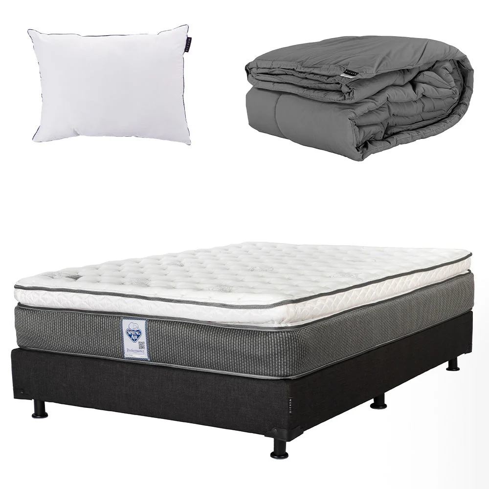 Colchón Spring Air Phantom con Box con Ropa de Cama - Image 7