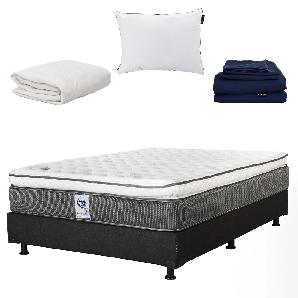 Colchón Spring Air Phantom con Box con Ropa de Cama - Image 8