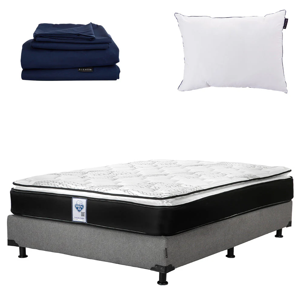 Colchón Spring Air Premier con Box  con Ropa de Cama - Image 10