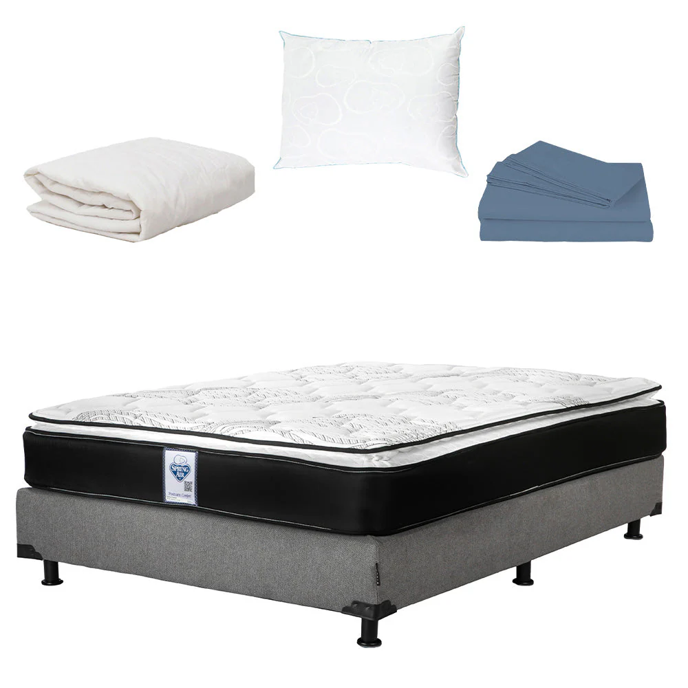 Colchón Spring Air Premier con Box  con Ropa de Cama - Image 12