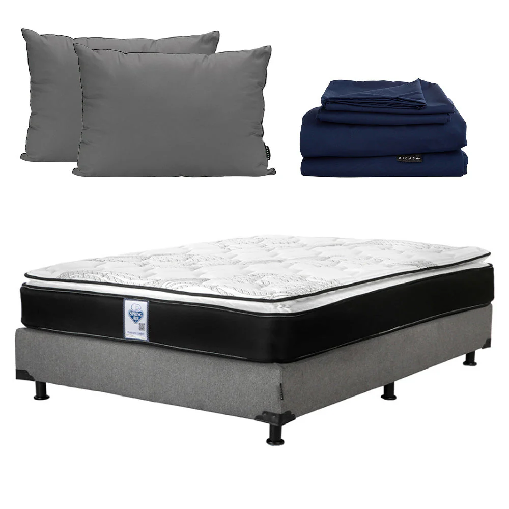 Colchón Spring Air Premier con Box  con Ropa de Cama - Image 6