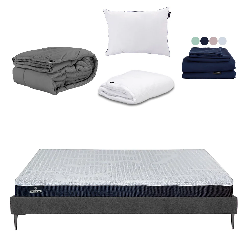 Colchón Spring Air Therapy con Base Slim con Ropa de Cama - Image 6