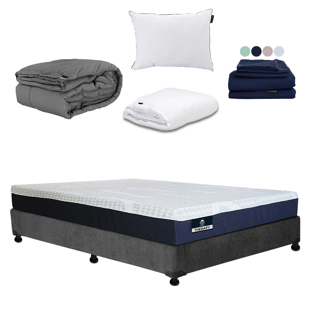 Colchón Spring Air Therapy con Box con Ropa de Cama - Image 12