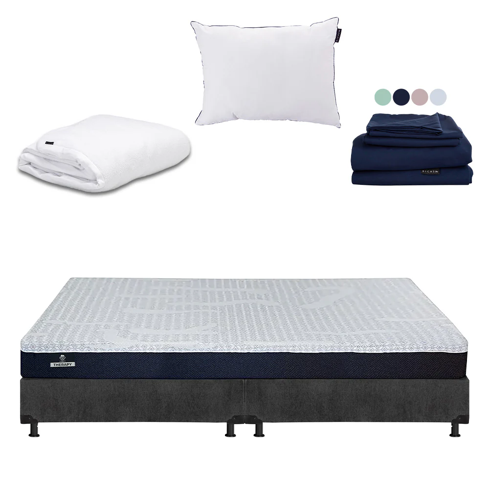 Colchón Spring Air Therapy con Box con Ropa de Cama - Image 19