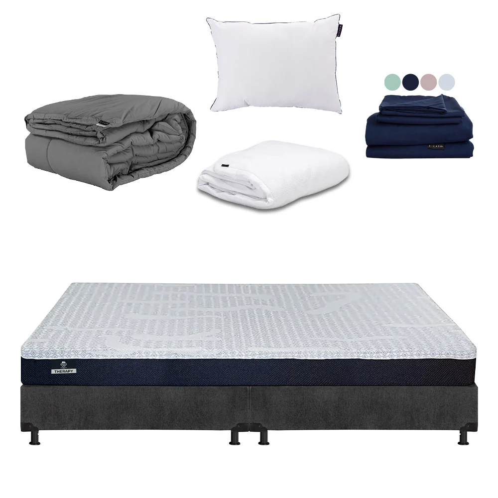 Colchón Spring Air Therapy con Box con Ropa de Cama - Image 20
