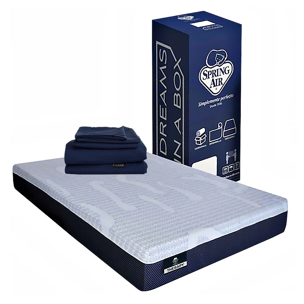 Colchón Spring Air Therapy con Ropa de Cama - Image 11
