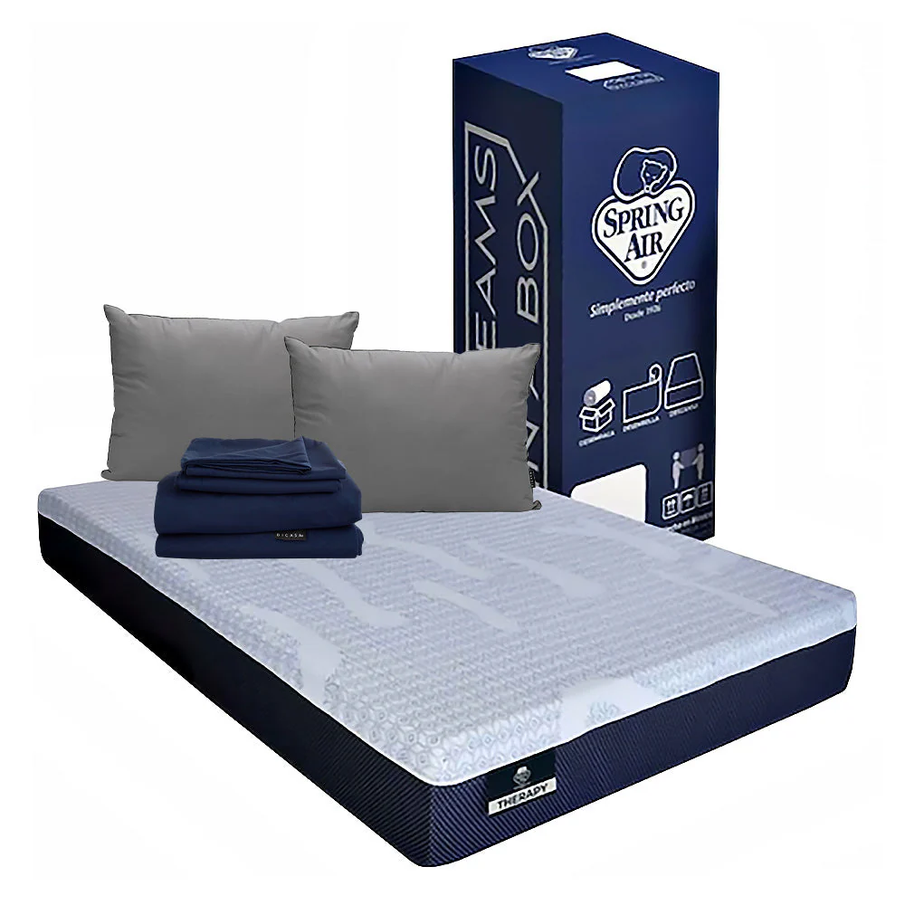 Colchón Spring Air Therapy con Ropa de Cama - Image 12
