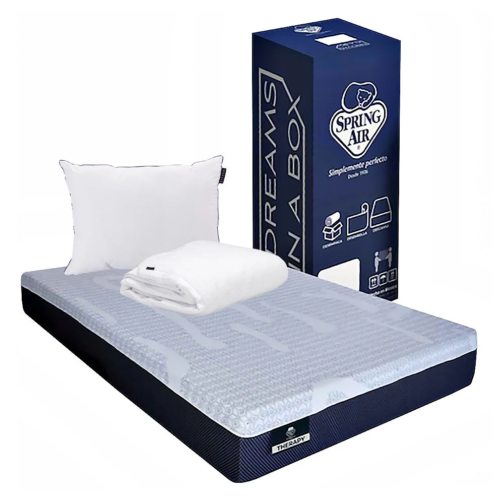 Colchón Spring Air Therapy con Ropa de Cama - Image 6