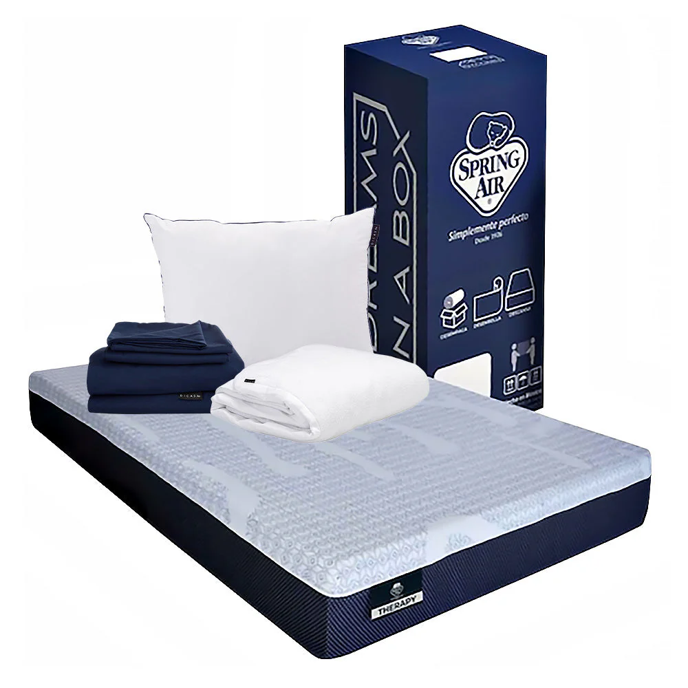 Colchón Spring Air Therapy con Ropa de Cama - Image 7