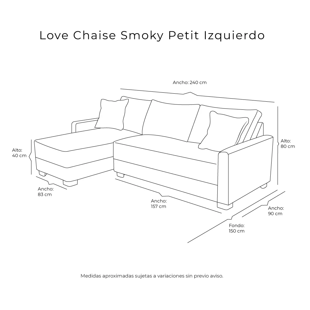Love Chaise Dicasa Smoky Petit - Image 46