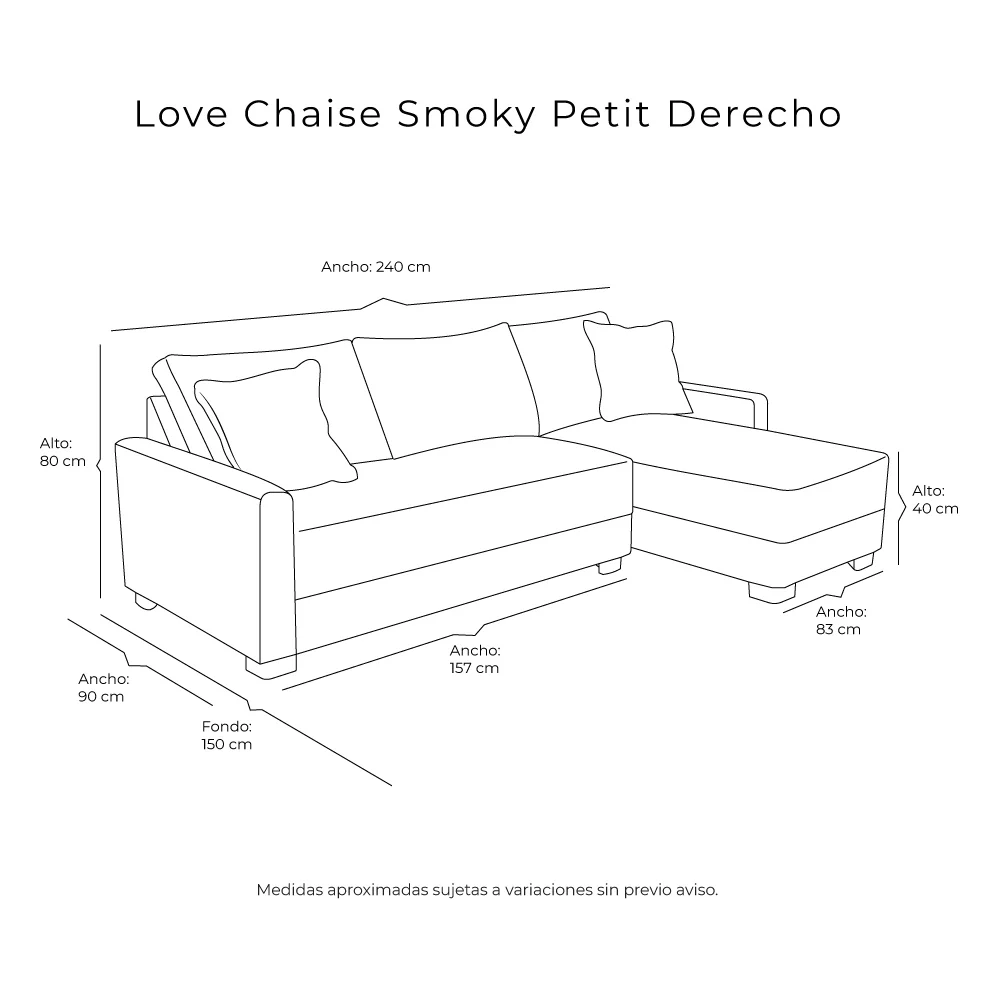 Love Chaise Dicasa Smoky Petit - Image 12