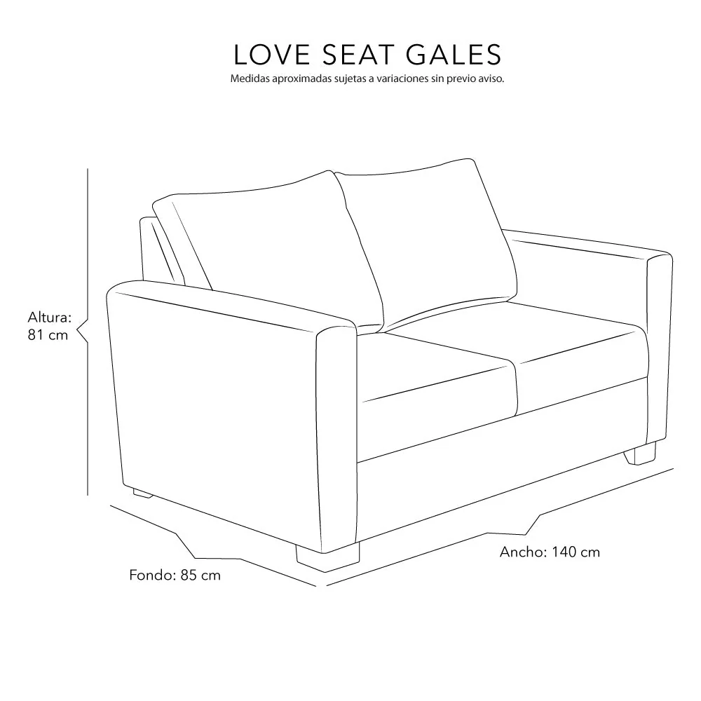 Love Seat Dicasa Gales - Image 7
