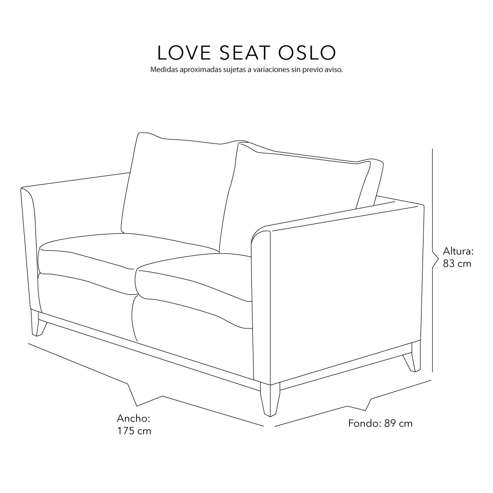 Love Seat Dicasa Oslo - Image 7