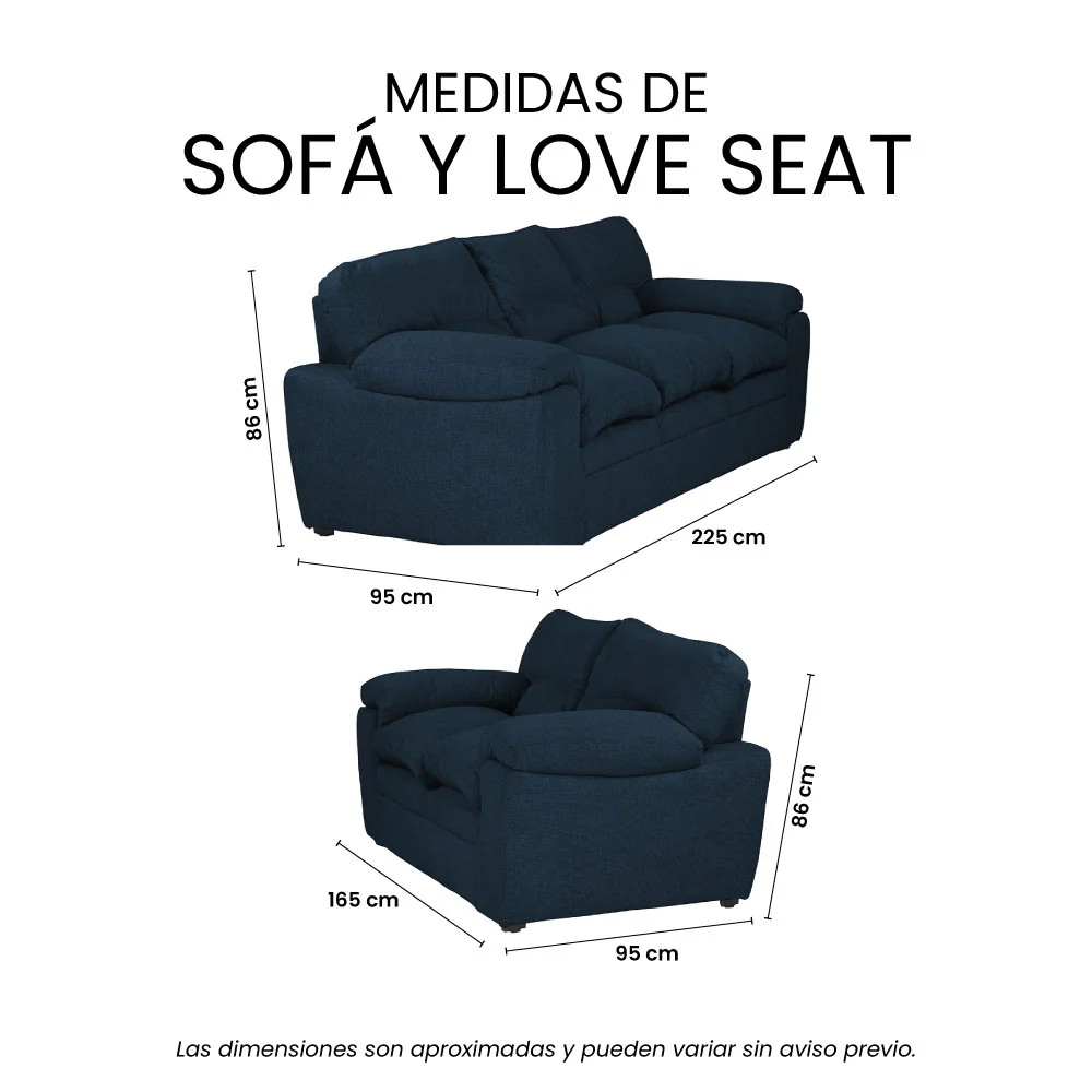 Sala Cosmo Con Sofá y Love Seat - Image 14