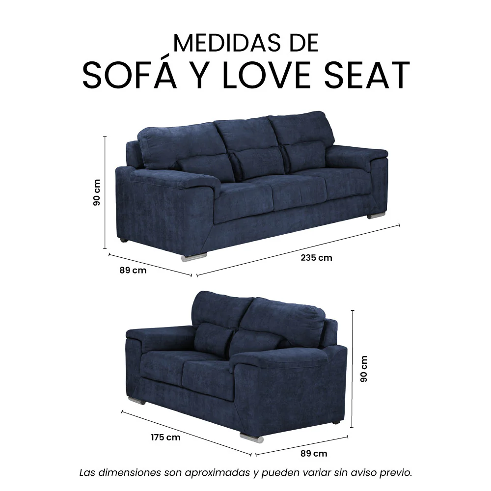 Sala Kaizen Con Sofá y Love Seat - Image 14