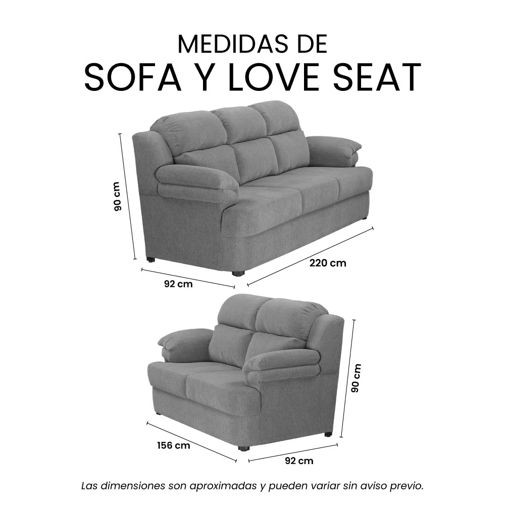 Sala Kendra Con Sofá y Love Seat - Image 14