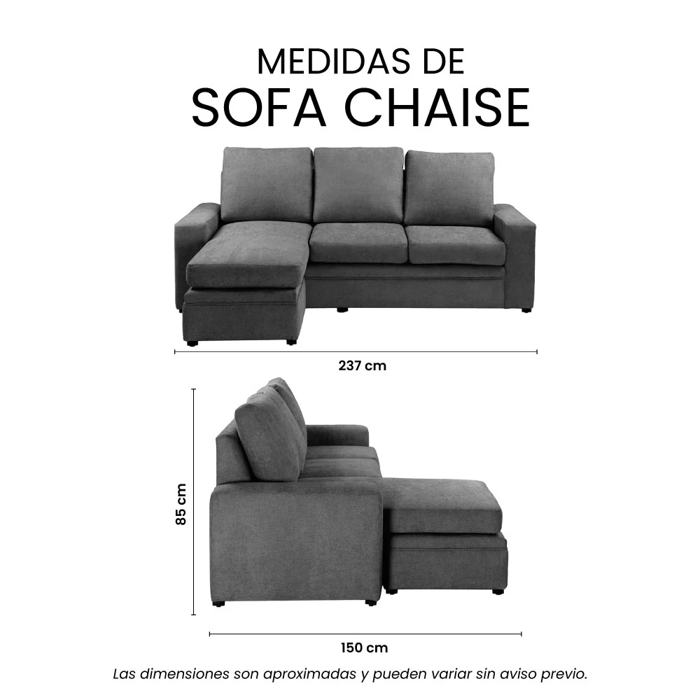 Sofá Chaise Canvas - Image 12