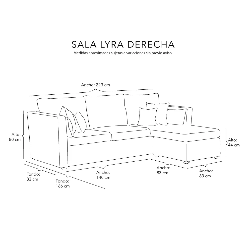Sofá Chaise Dicasa Lyra - Image 19