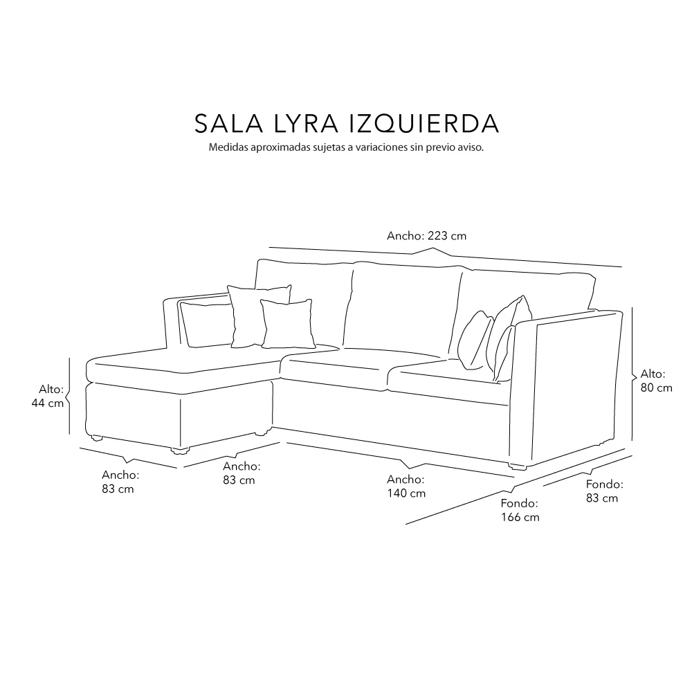 Sofá Chaise Dicasa Lyra - Image 20